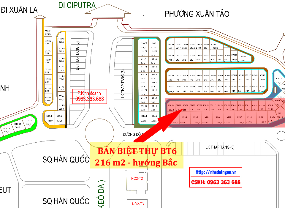 vị trí bán biệt thự BT6 ngoại giao đoàn đã có sổ đỏ-1