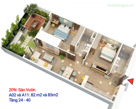 Chi Tiết Giá & Thiết Kế Căn 2 Phòng Ngủ Bid Residence Văn Khê  