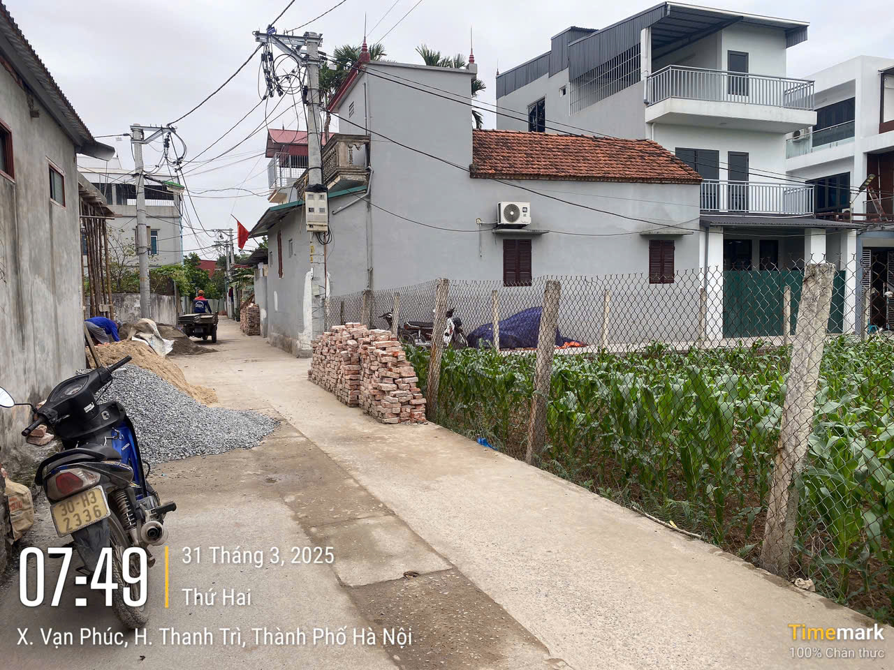 Bán mảnh đất 45m², mặt tiền 4,4m vuông vắn tại Vạn Phúc 1, Thanh Trì – Giá chỉ 60 triệu/m²