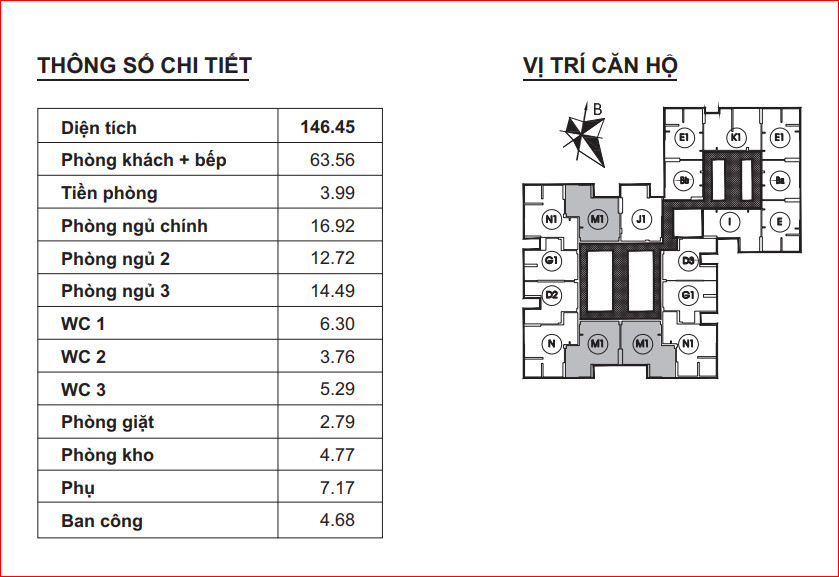 thiết kế căn M1 dư án hpc 105-2