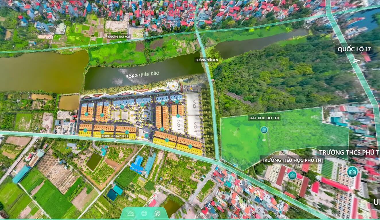 vị trí dự án phú thị riverside 2