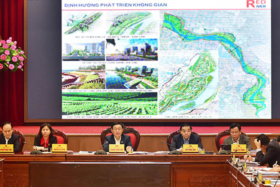 Đề án quy hoạch thành phố hai bên bờ Sông Hồng từ cầu Hồng Hà đến Cầu Mễ Sở  3